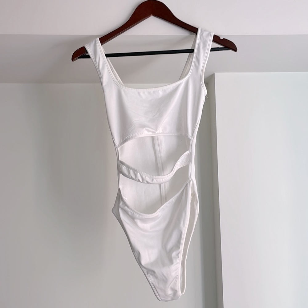Tank Top Cut Out Sleeveless Bodice Bodysuit Party Clubwear